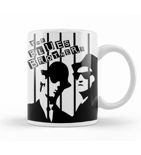 The Blues Brothers Siyah Beyaz Kupa Bardak Porselen