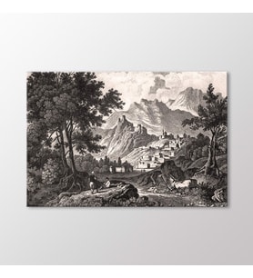 Arty Tablo Ağrı Dağı ve Doğubeyazıt Tablo (Karışık)