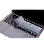 MacBook Pro TouchBar KlavyeKoruyucu 1706 1989 2159 1707 1990 İngilizce-Türkçe OM (Siyah-Gri)