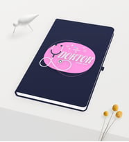 BK Gift Kişiye Özel Doktor Temalı Lacivert Defter - 15