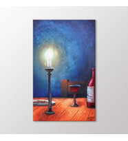 Arty Tablo Romantik Gemi Tablo (Karışık)
