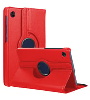 Microsonic Huawei MatePad T8 8'' Kılıf 360 Rotating Stand Deri Kırmızı