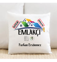 Emlakçıya Hediye İsimli Yastık