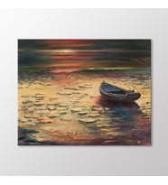 Arty Tablo Yalnız Sandal Tablo (Karışık)