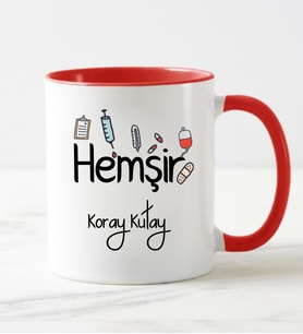Hemşir Kupa Bardağı Kırmızı
