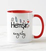 Hemşir Kupa Bardağı Kırmızı