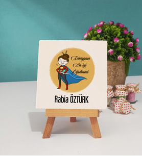 Öğretmenler Günü Hediyesi Dekoratif Taş Baskı