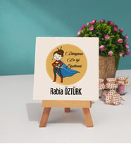 Öğretmenler Günü Hediyesi Dekoratif Taş Baskı