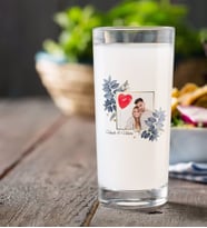 BK Gift Kişiye Özel Renkli Baskılı İsimli Fotoğraflı Rakı Bardağı-33 (Beyaz)