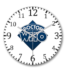 Doctor Who Duvar Saati Bombeli Gercek Cam