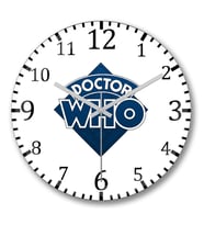 Doctor Who Duvar Saati Bombeli Gercek Cam