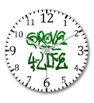 Grove Life Green Duvar Saati Bombeli Gercek Cam