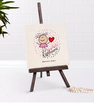 BK Gift Kişiye Özel Anaokulu Öğretmeni Şovaleli Doğal Taş-5 (Beyaz)