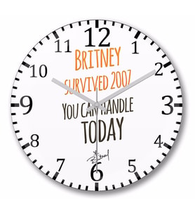 Britney  Survived  2007    Duvar Saati Bombeli Gercek Cam