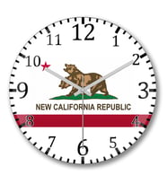 Fallout New California Republic Duvar Saati Bombeli Gercek Cam