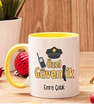 Özel Güvenliğe Hediye Renkli Kupa Bardak
