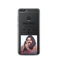 Barış Manço Mp3 Tasarımlı Süper Şeffaf Silikon Telefon Kılıfı Huawei P Smart 