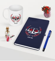 BK Gift Kişiye Özel Avukat Temalı Lacivert Defter Kalem Kupa Seti - 2 (Model 1)