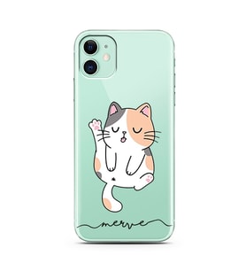 Yavru Kedi Tasarımlı Tasarımlı Kişiye Özel Telefon kılıfı (tüm modeller mevcuttur)