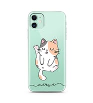 Yavru Kedi Tasarımlı Tasarımlı Kişiye Özel Telefon kılıfı (tüm modeller mevcuttur)