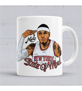 Carmelo New York Knicks Kupa Bardak Porselen