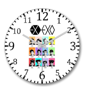 Exo Duvar Saati Bombeli  Gercek Cam