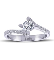 Lova Toplam 0,55 Karat Pırlanta Tektaş Yüzük - 1070059