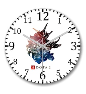Dota 3 Duvar Saati Bombeli Gercek Cam