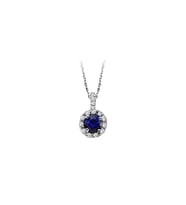 Sirius Safir ve Pırlanta Taşlı Kolye 0705P0006
