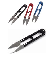 QNİAY 4 Adet Metal Balıkçı Makası Yaylı Sistem Hobi Maket Metal Terzi Tekstil Temizleme Makası