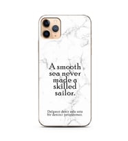 Iphone 11 Pro Beyaz Mermer Söz Tasarımlı Telefon Kılıfı