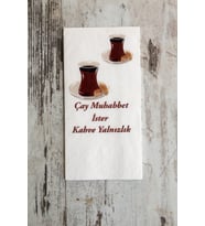 Sunumlarınıza Renk Katacak Özel Baskılı Peçete (Beyaz)