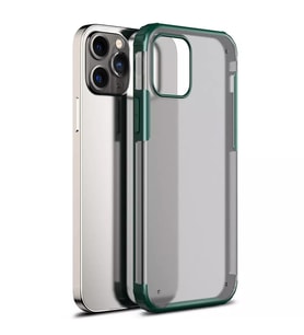 Microsonic Apple iPhone 12 Pro Max Kılıf Frosted Frame Yeşil