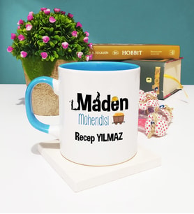 Maden Mühendisi Kupa Bardak Mavi