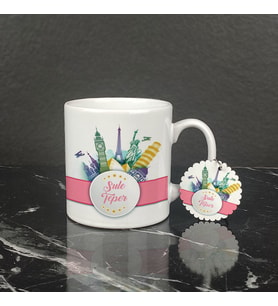 Turizmci Kupa Bardak ve Anahtarlık Set 002