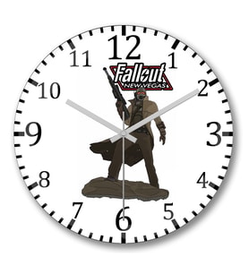 Fallout Ncr Veteran Ranger Duvar Saati Bombeli Gercek Cam
