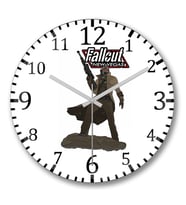 Fallout Ncr Veteran Ranger Duvar Saati Bombeli Gercek Cam
