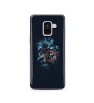 Uzay Boşluğu Tasarım Süper Şeffaf Silikon Telefon Kılıfı Samsung A8 (2018)  