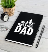 BK Gift Kişiye Özel The Walking Dad Siyah Defter Kalem Seti