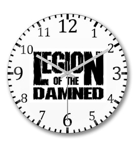 Legion of The Damned Duvar Saati Bombeli Gercek Cam