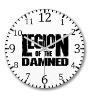 Legion of The Damned Duvar Saati Bombeli Gercek Cam