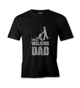 The Walking Dad Siyah Erkek Tshirt