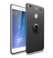 Microsonic Xiaomi Mi Max 2 Kılıf Kickstand Ring Holder Siyah