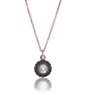Siyah Safir Kolye - Rose