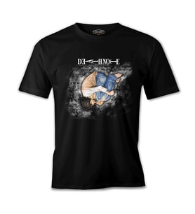 Death Note - Upside Down Siyah Erkek Tshirt
