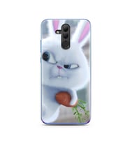 Dedektif Tavşan Tasarımlı Süper Şeffaf Silikon Telefon Kılıfı Huawei Honor 20 Li