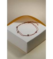 Gümüş " NAZAR BONCUK " Tasarım Bileklik (Rose)