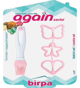 Cosiness Again Kurabiye Kalıbı & Silikon Yumurta Fırçası Seti