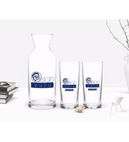 BK Gift Kişiye Özel Renkli Baskılı Aslan Sütü Tasarımlı İkili Rakı Bardağı ve Karaf Hediye Seti-2 (Model 1)