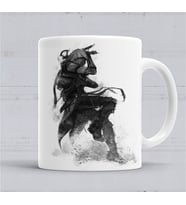 Assassins Creed Dark Black  Kupa Bardak Porselen